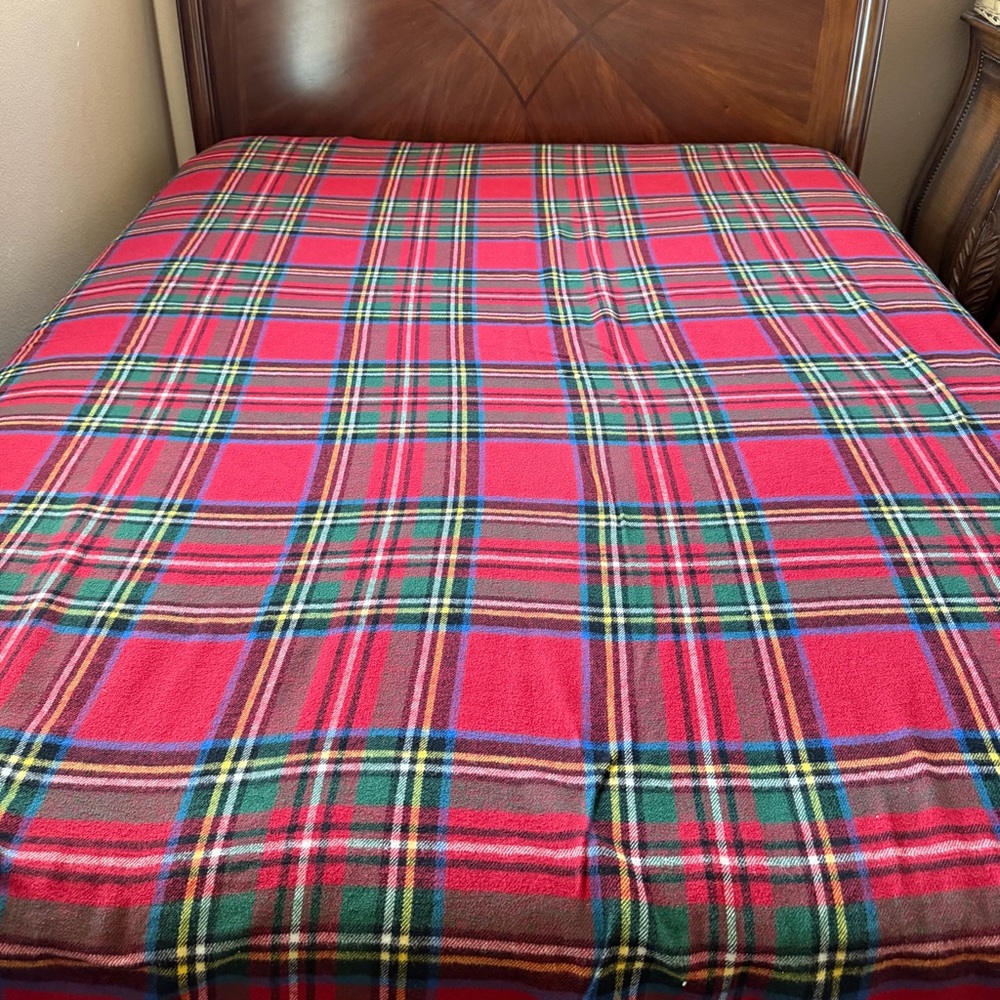 Vintage Italian Plaid Blanket 85x85 | Nido Notte | Made in Italy